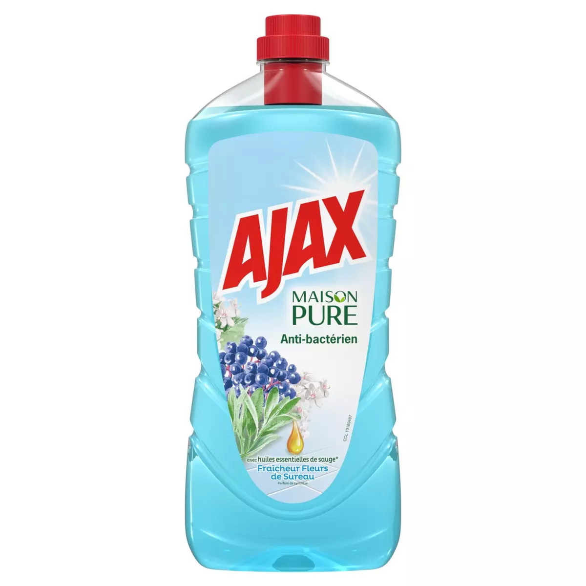 AJAX Maison Pure Nettoyant antibactérien parfum fleur de sureau 1,25l