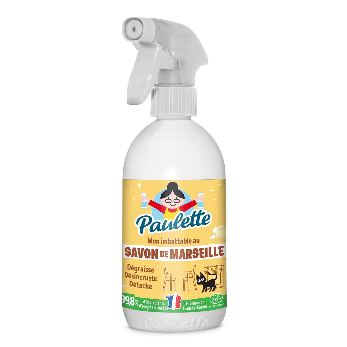 PAULETTE Savon de Marseille enrichi au bicarbonate 500ml