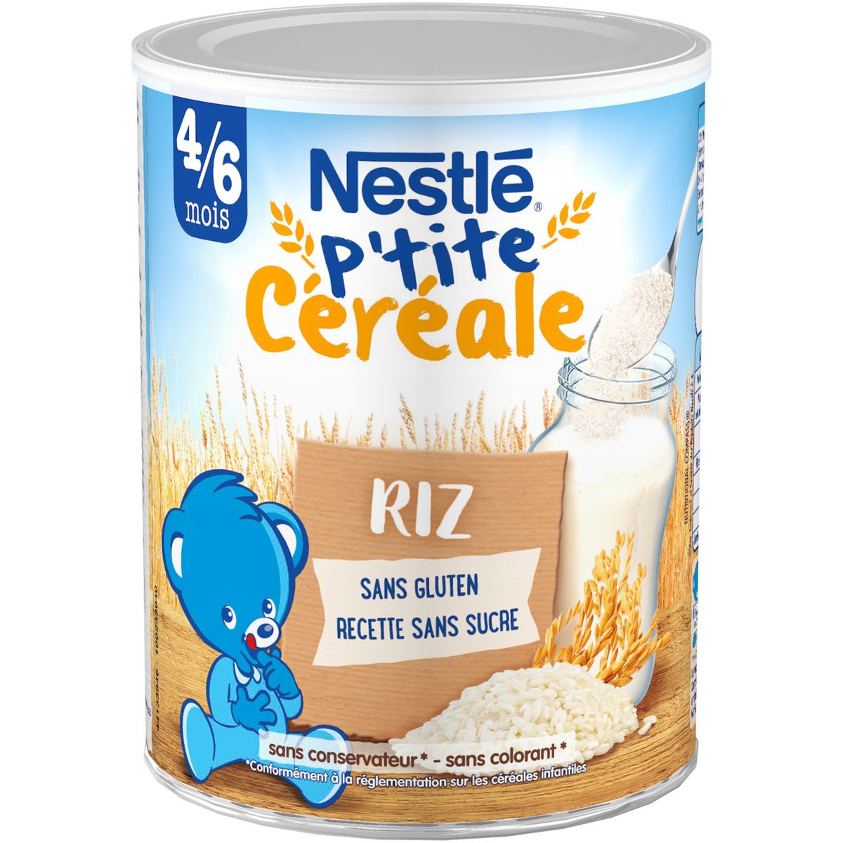 NESTLE P'tite céréale riz en poudre dès 4-6 mois 220g