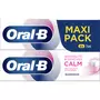 ORAL-B Calm Dentifrice sensibilité et gencives 2x75ml
