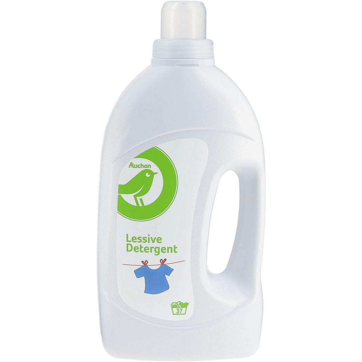 AUCHAN Lessive liquide détergente 37 lavages 2l