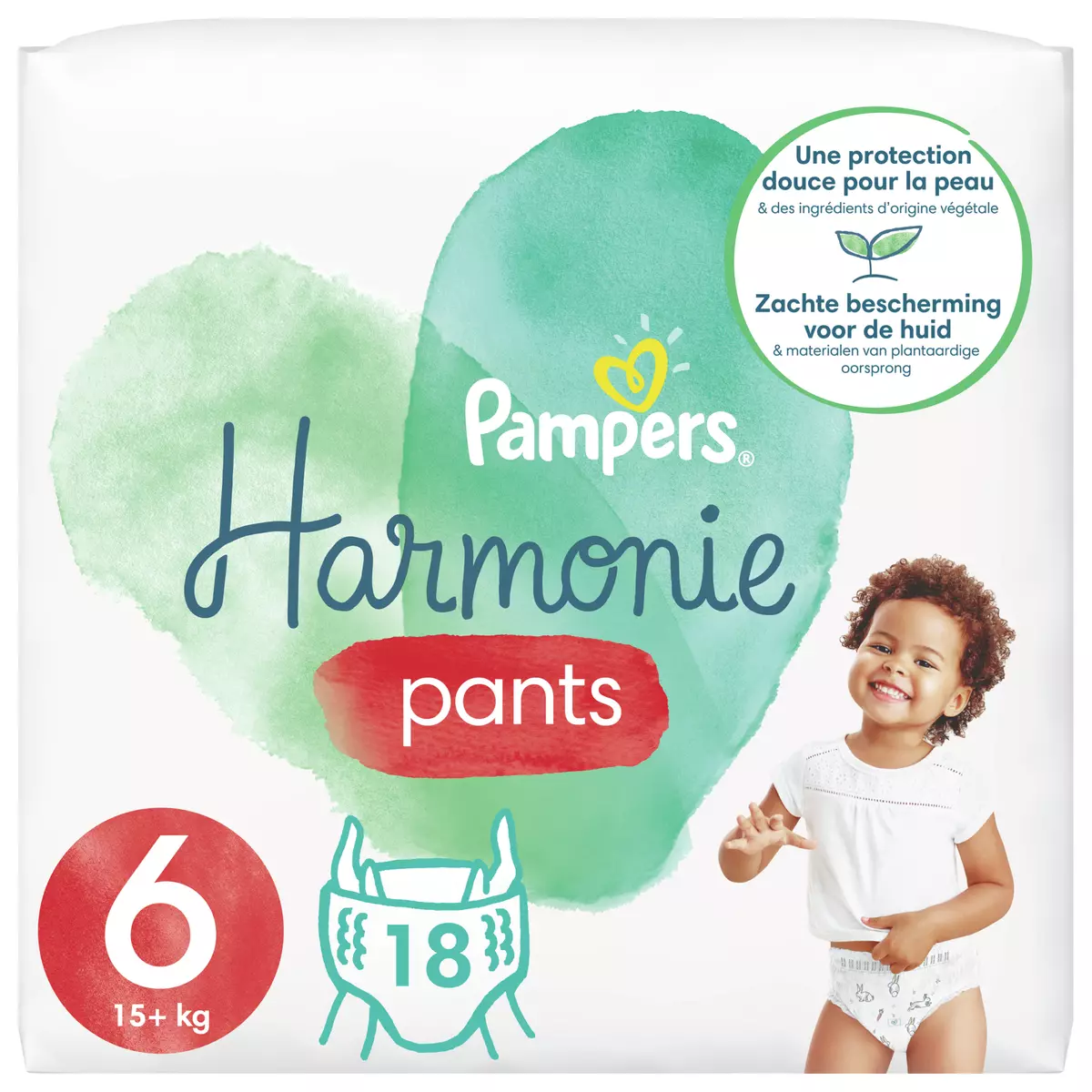 PAMPERS Baby-dry pants Couches-culottes taille 6 (+15kg) 66 couches pas  cher 