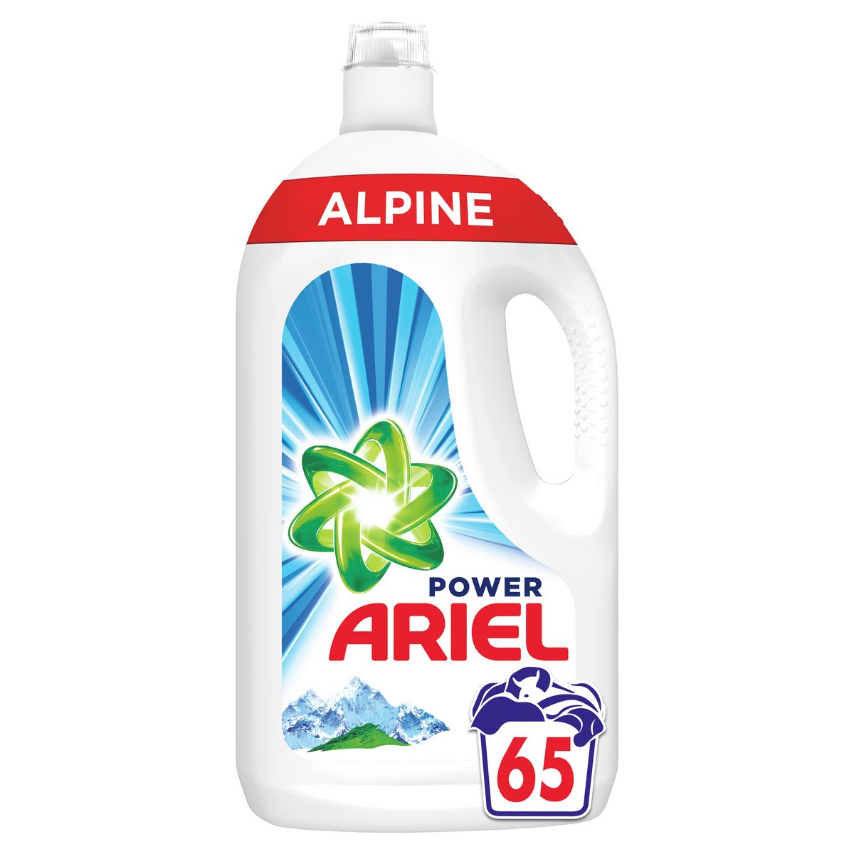 ARIEL Power lessive liquide alpine 65 lavages 3,575l