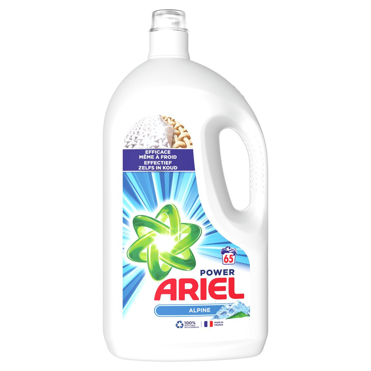 ARIEL Power lessive liquide alpine 65 lavages 3,575l
