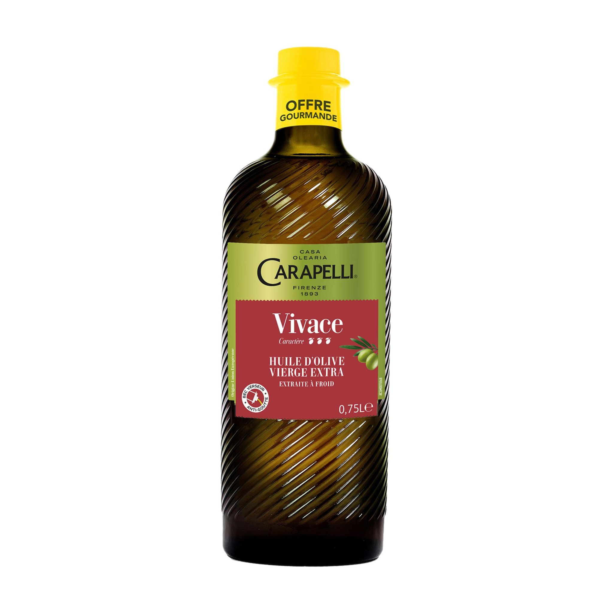 CARAPELLI Huile d'olive extra vierge vivace 75cl