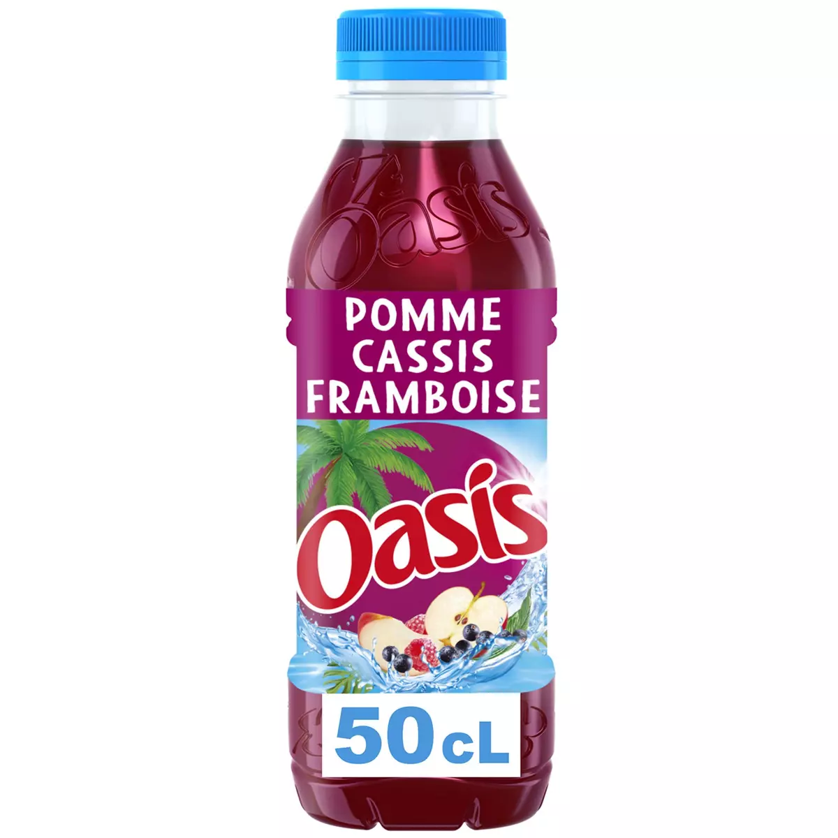 OASIS Boisson aux fruits saveur Pomme Cassis Framboise 50cl
