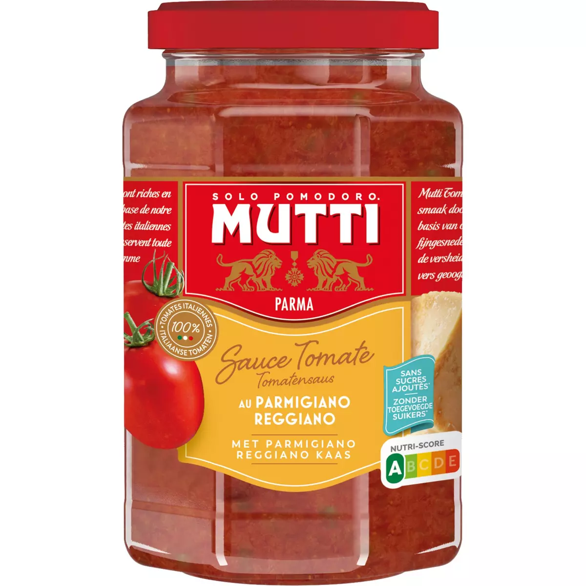 MUTTI Sauce tomates à base de pulpe et parmesan 400g