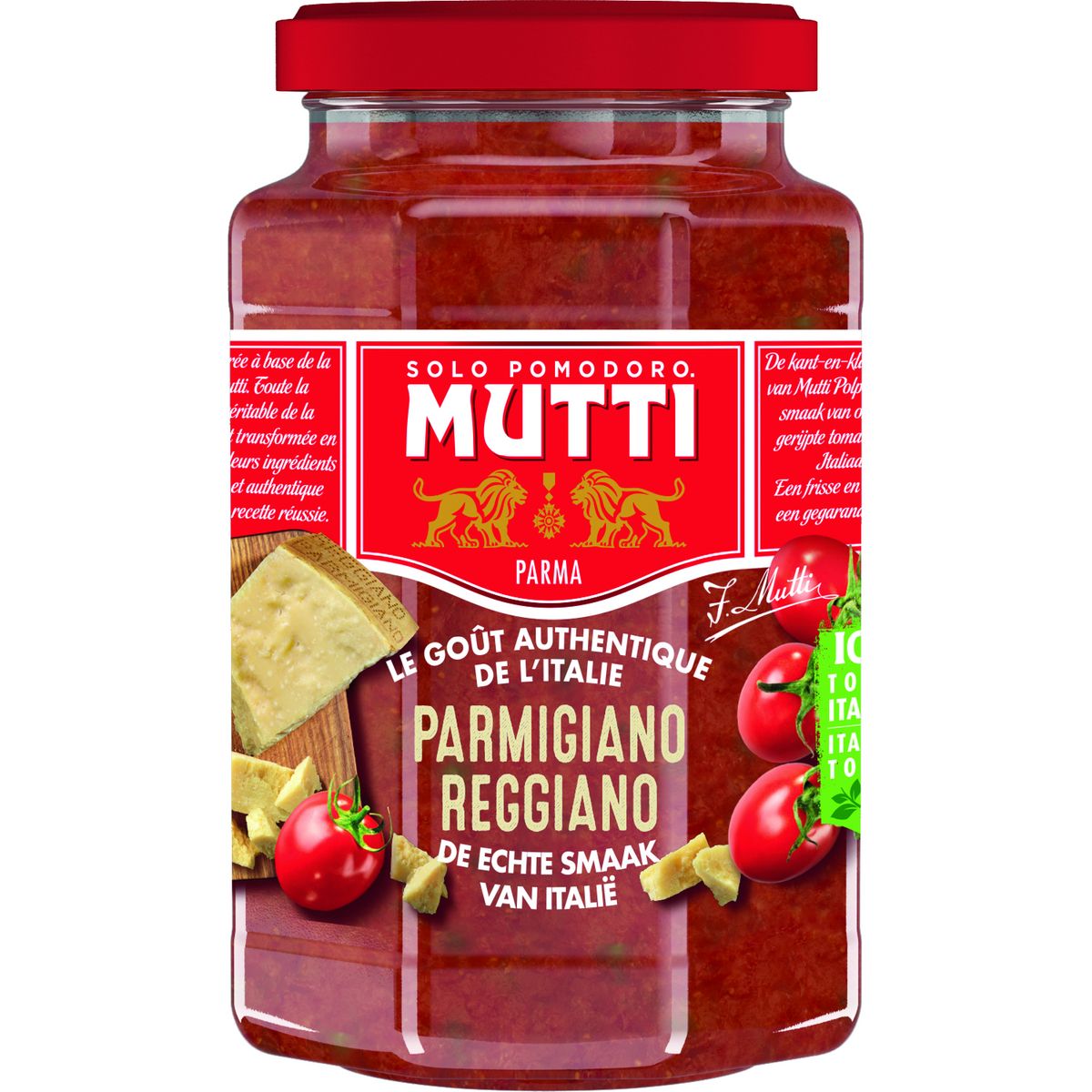 MUTTI Sauce tomates à base de pulpe et parmesan 400g