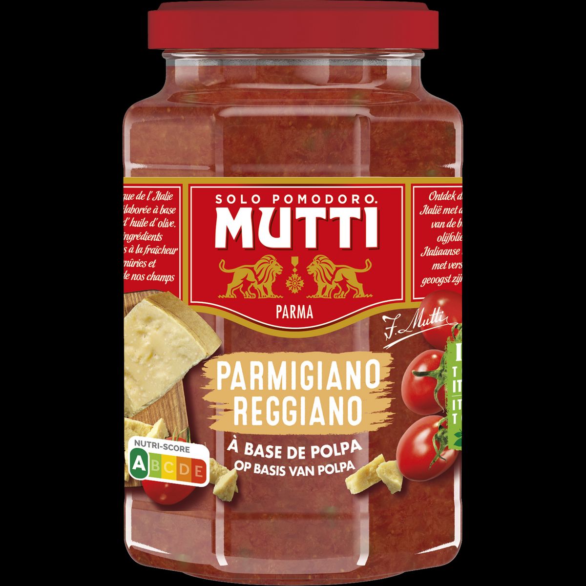 MUTTI Sauce tomates à base de pulpe et parmesan 400g