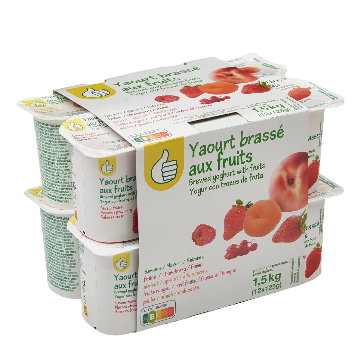 POUCE Yaourt brassé aux fruits 12x125g