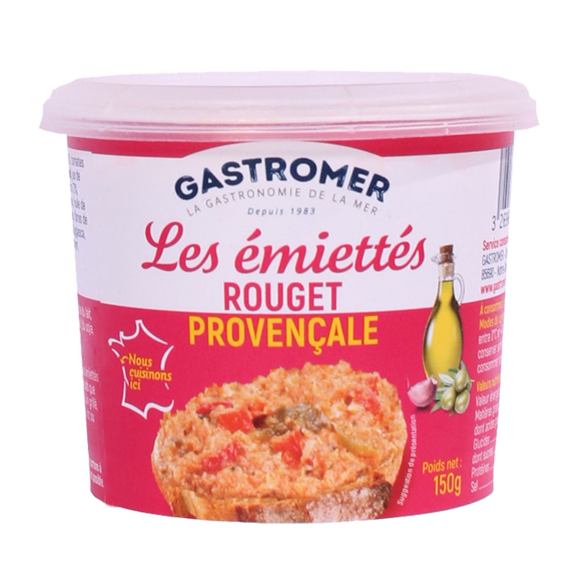 GASTROMER Rillettes de rouget à la Provençale 150g