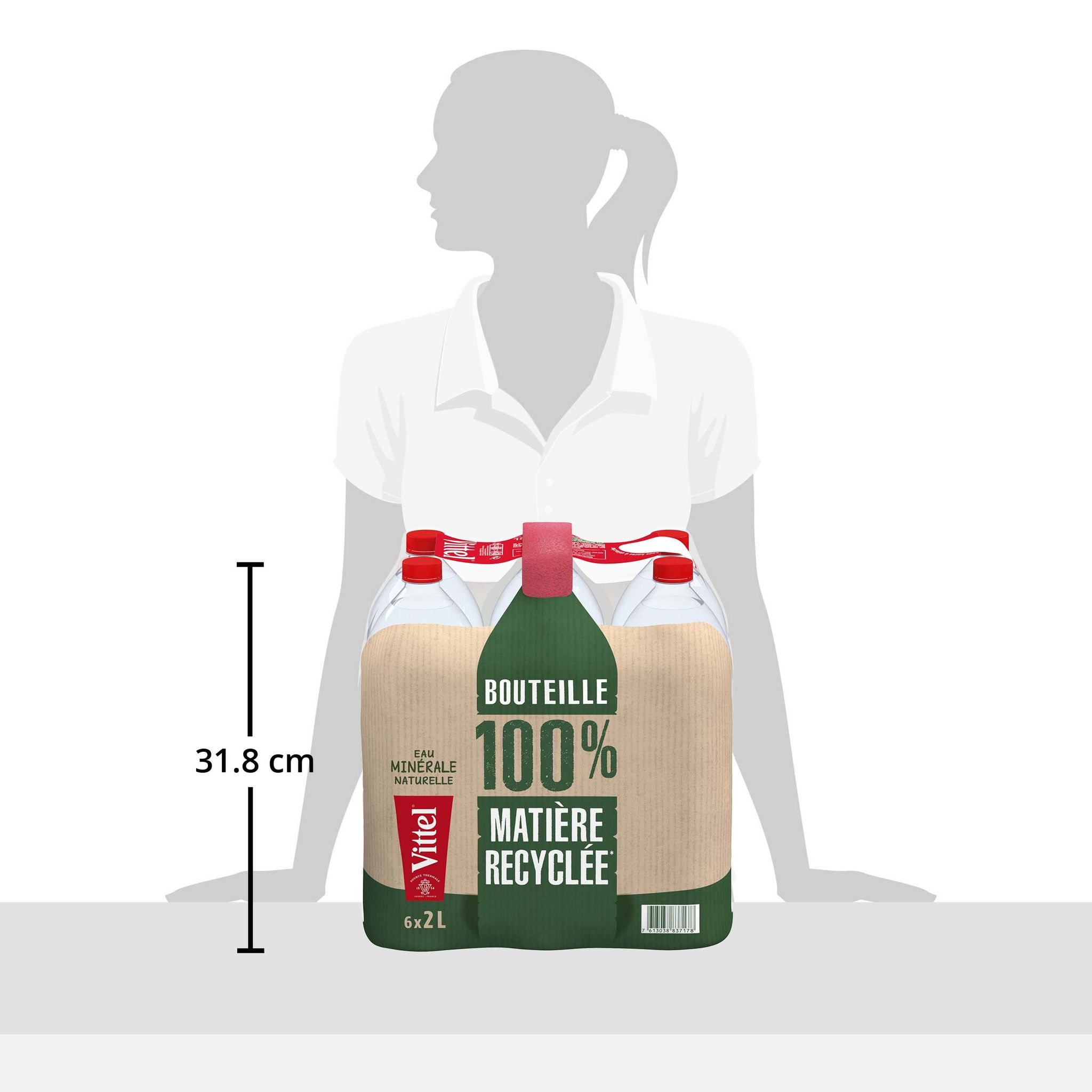 Voir la diapositive 2 : VITTEL Eau minérale naturelle plate 6x2l