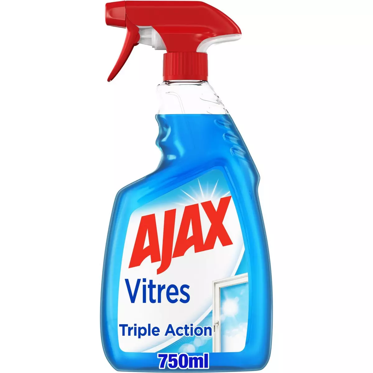 AJAX Spray nettoyant triple action vitres et surfaces laminées 750ml