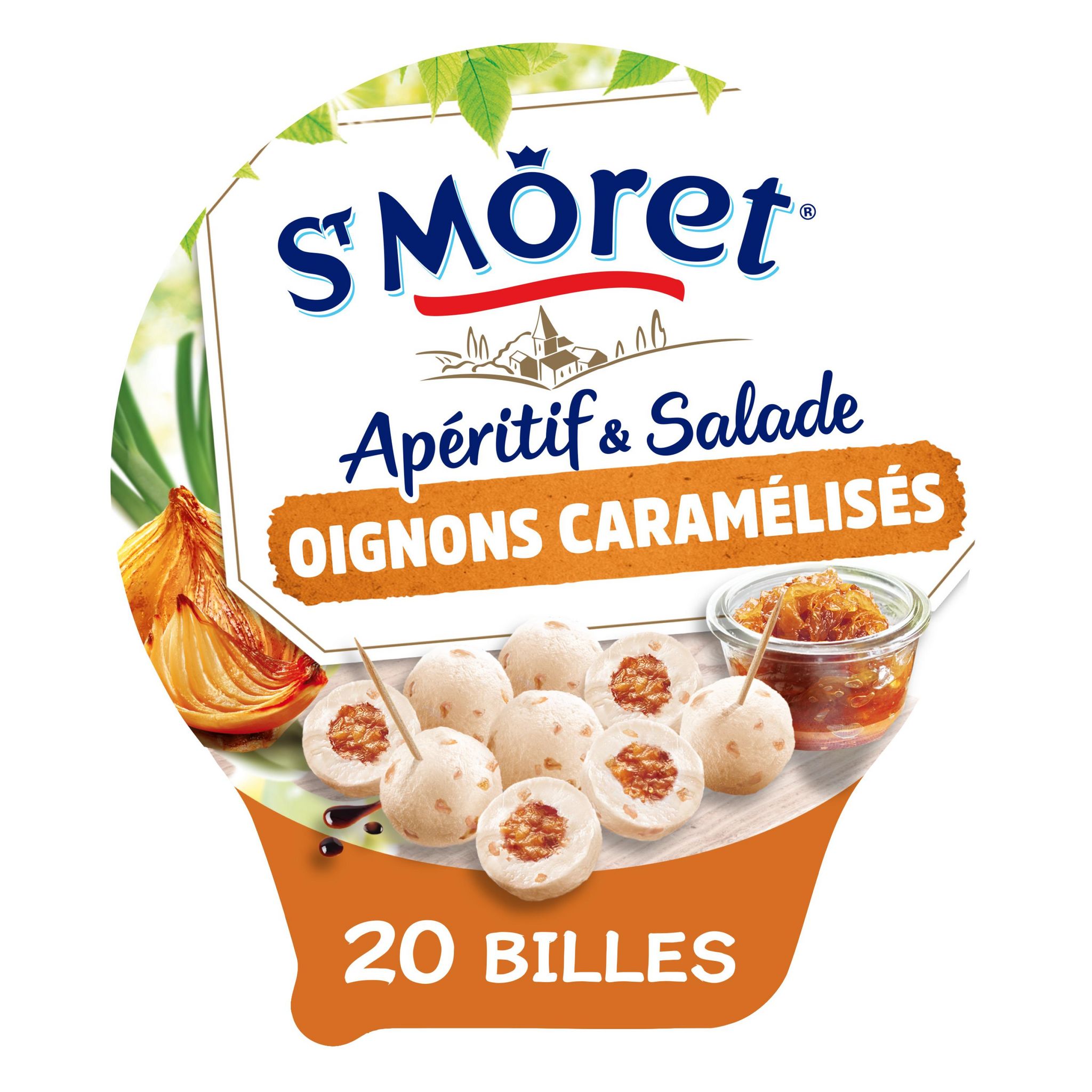 Voir la diapositive 2 : ST MORET Apéritif Billes de fromage cœur caramélisé point de balsamique 24 pièces 100g