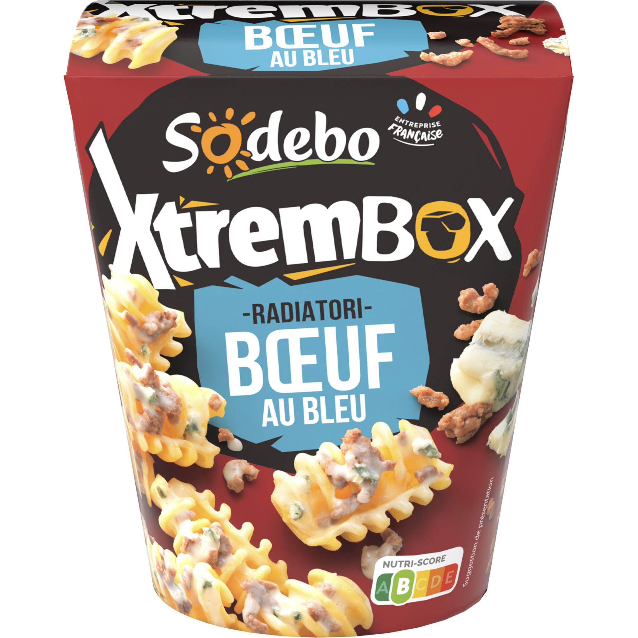SODEBO Xtrem box radiatory bœuf sauce au bleu 1 part 400g