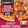 SODEBO Pizza crust spicy chorizo poivrons à partager 600g