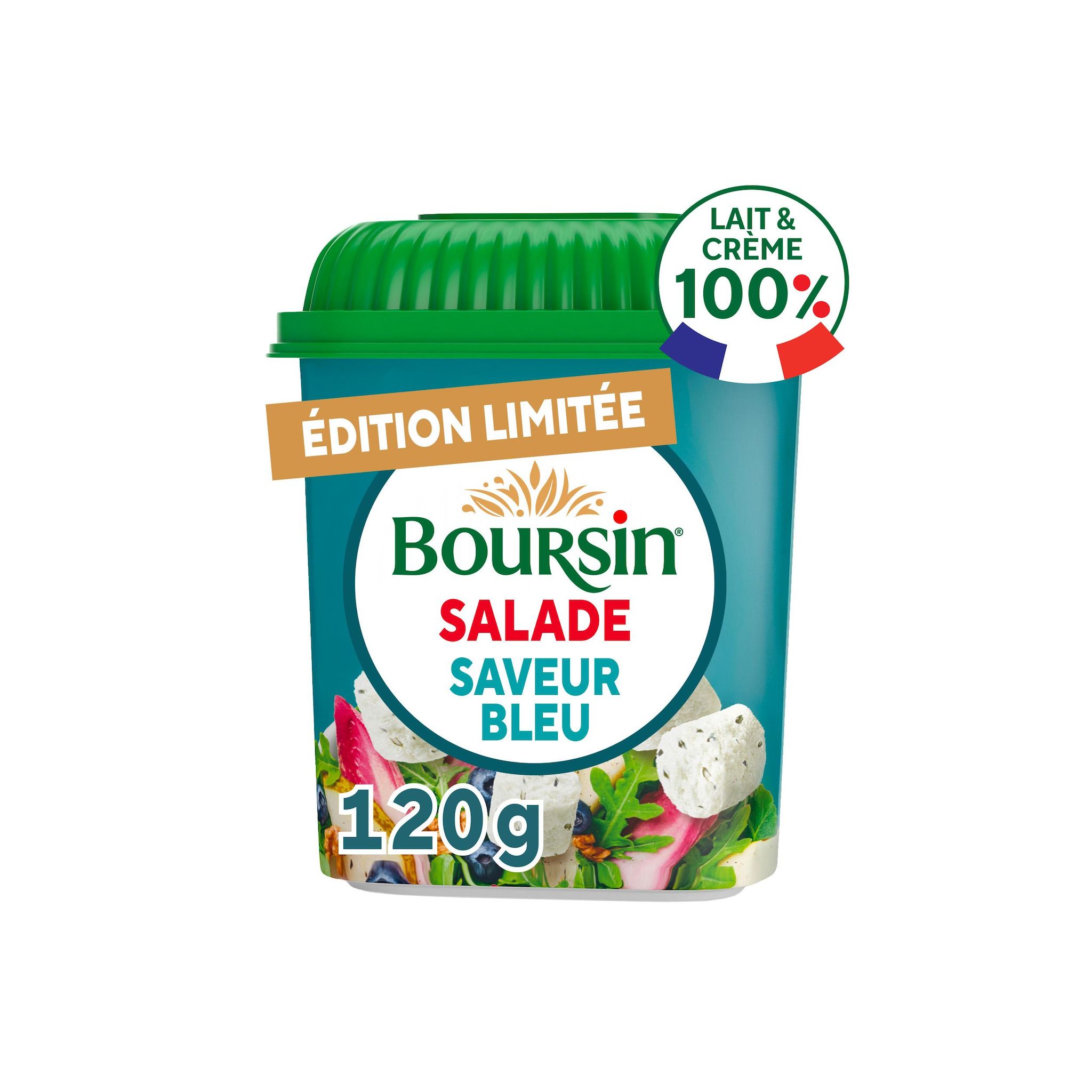 BOURSIN Salade et apéritifs citron et romarin 120g