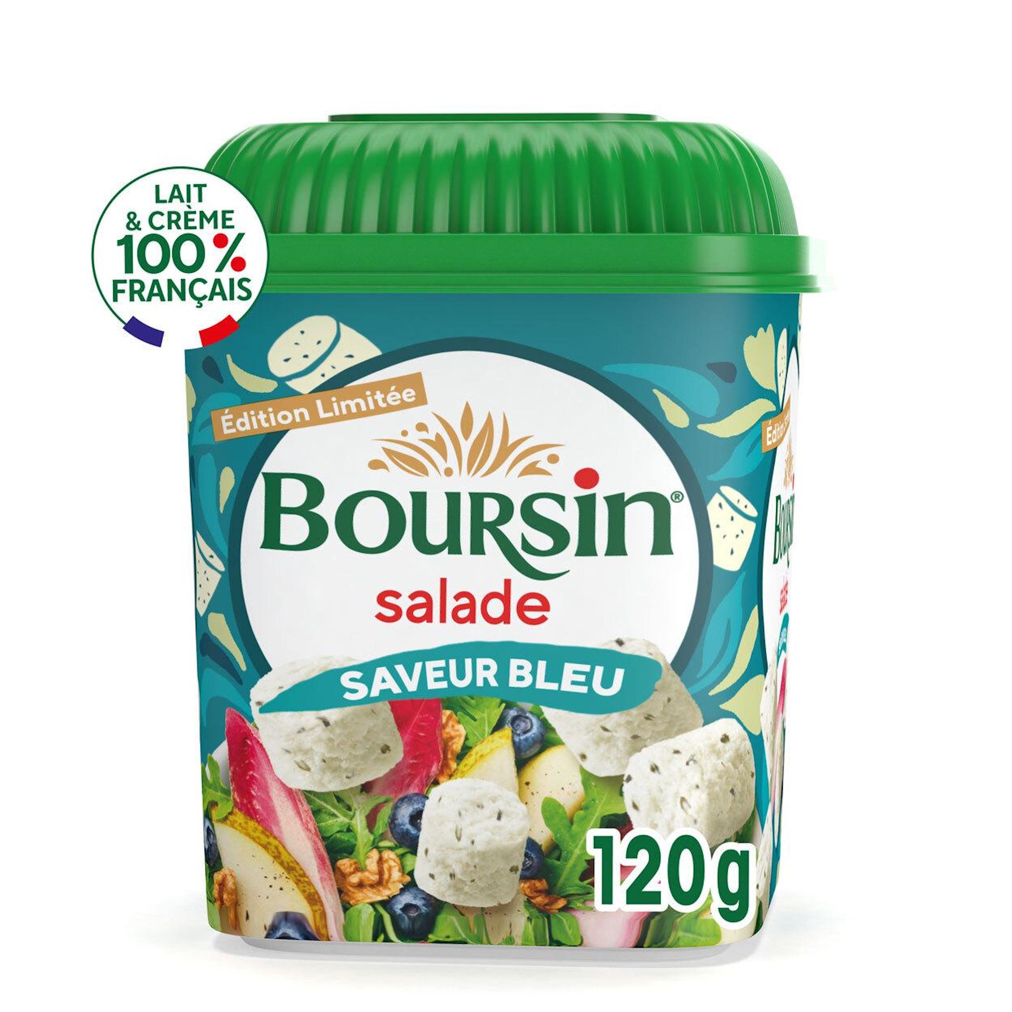 Voir la diapositive 2 : BOURSIN Salade et apéritifs citron et romarin 120g