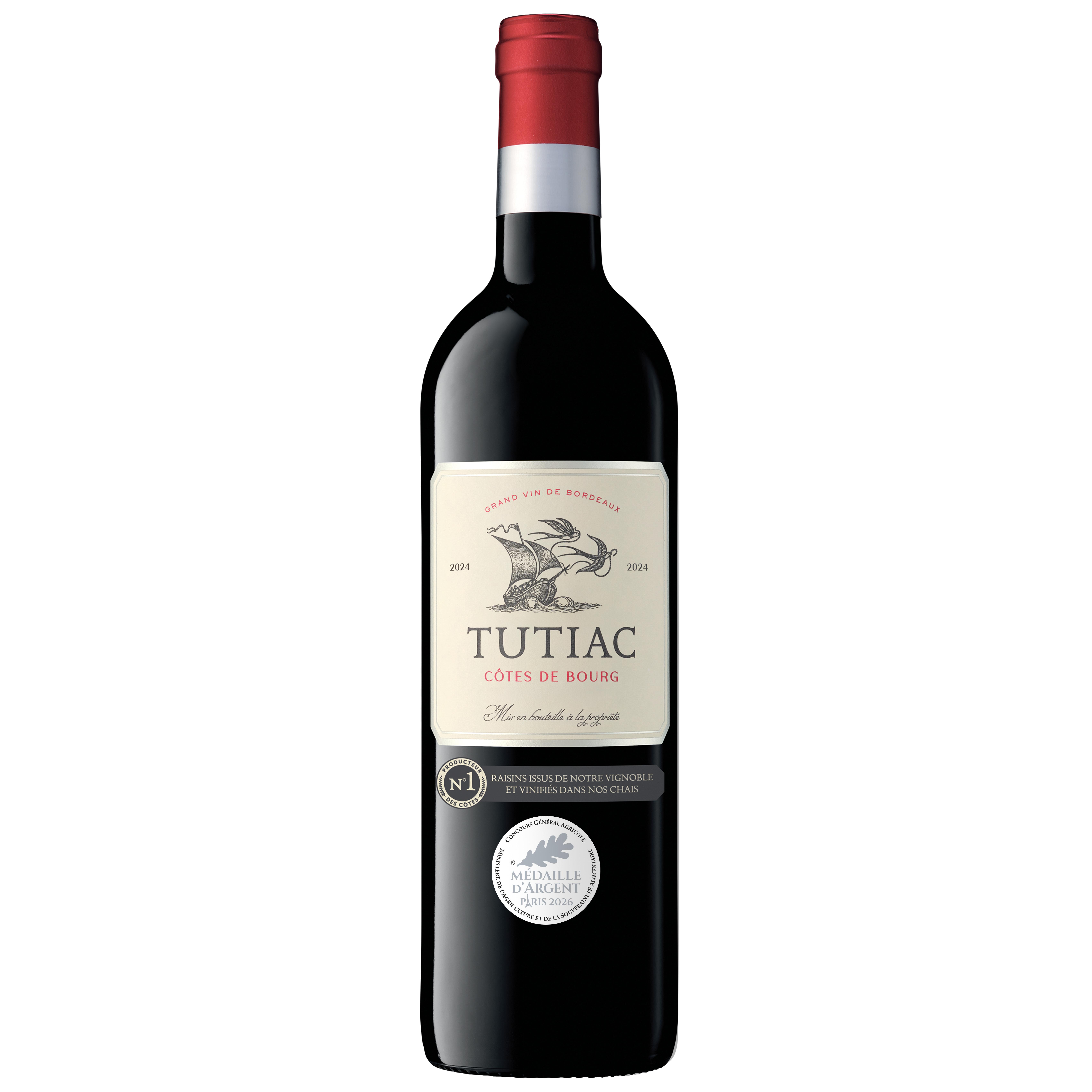 Voir la diapositive 2 : AOP Tutiac Cotes de Bordeaux rouge 75cl