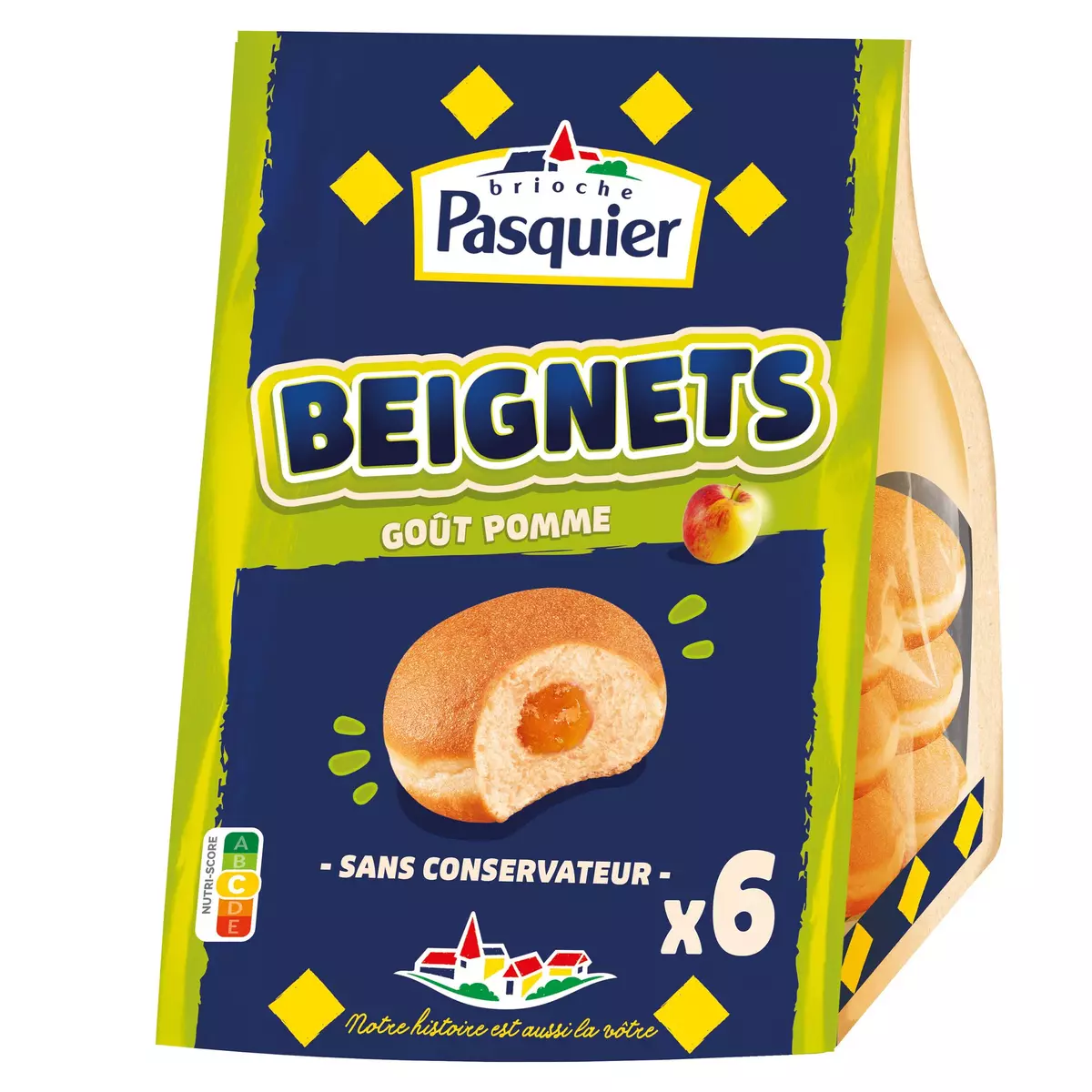 PASQUIER Beignets goût pomme 6 pièces 270g