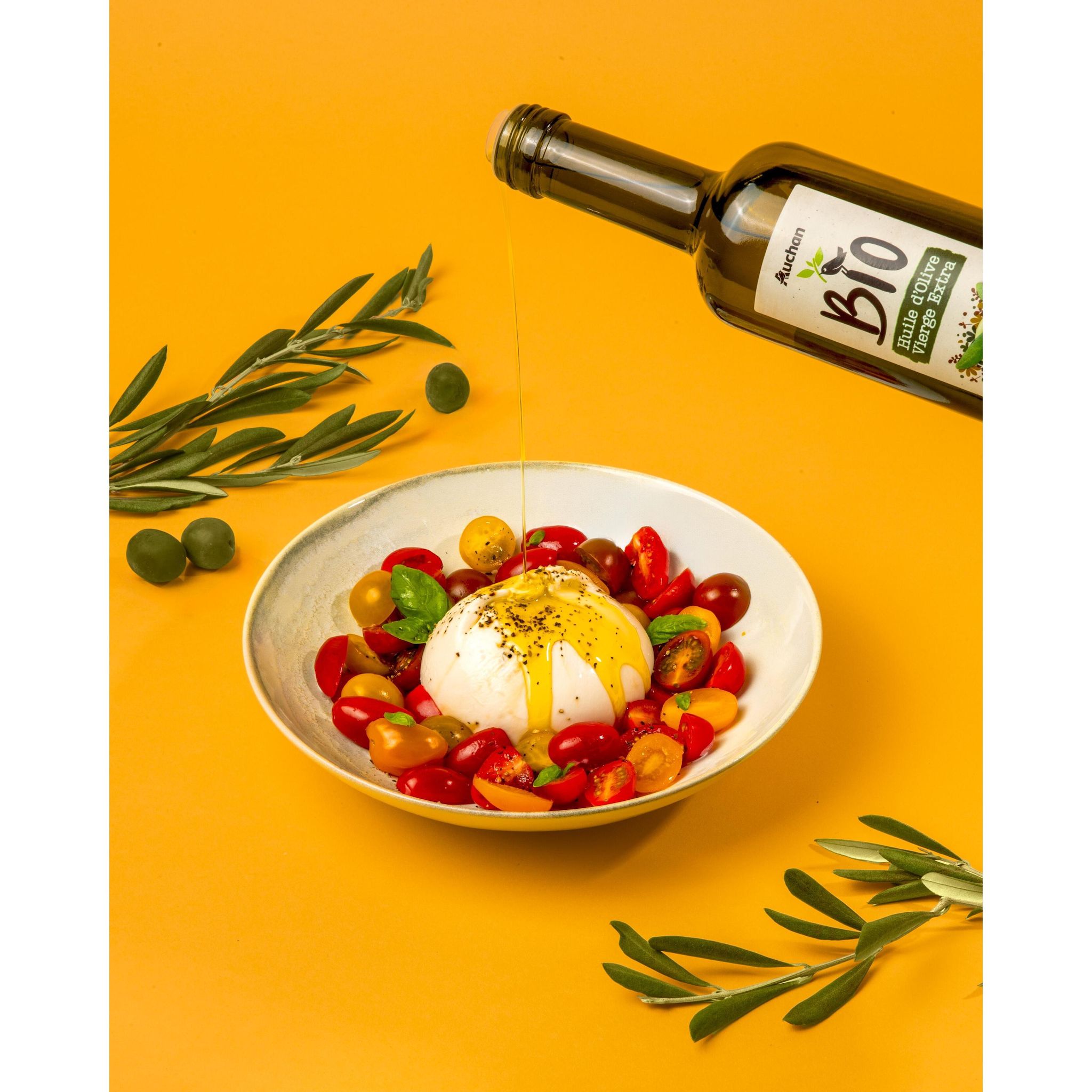 Voir la diapositive 3 : AUCHAN BIO CULTIVONS LE BON Huile d'olive vierge extra origine France 50cl