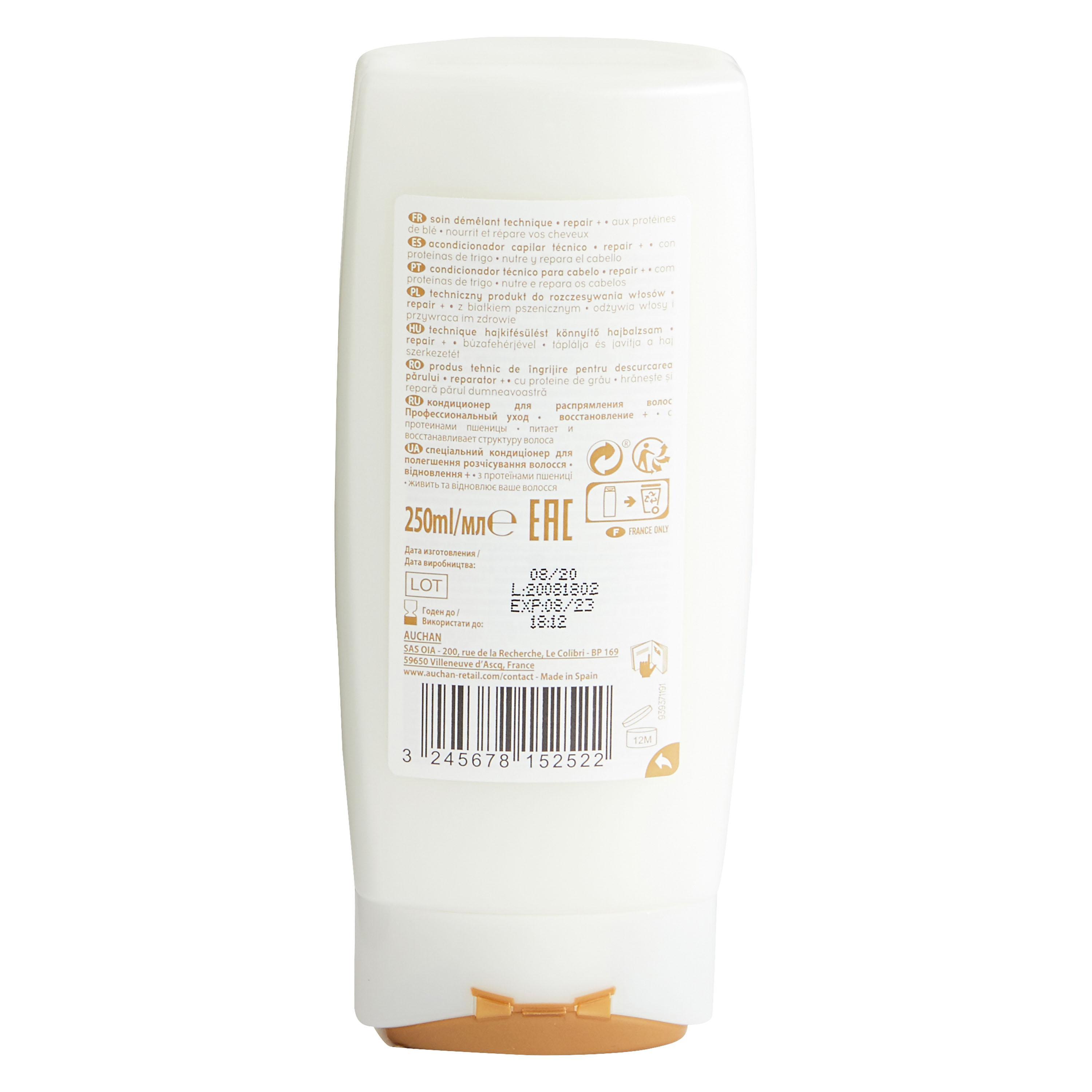 Voir la diapositive 2 : COSMIA Soin démêlant technique repair + cheveux secs ou abimés 250ml
