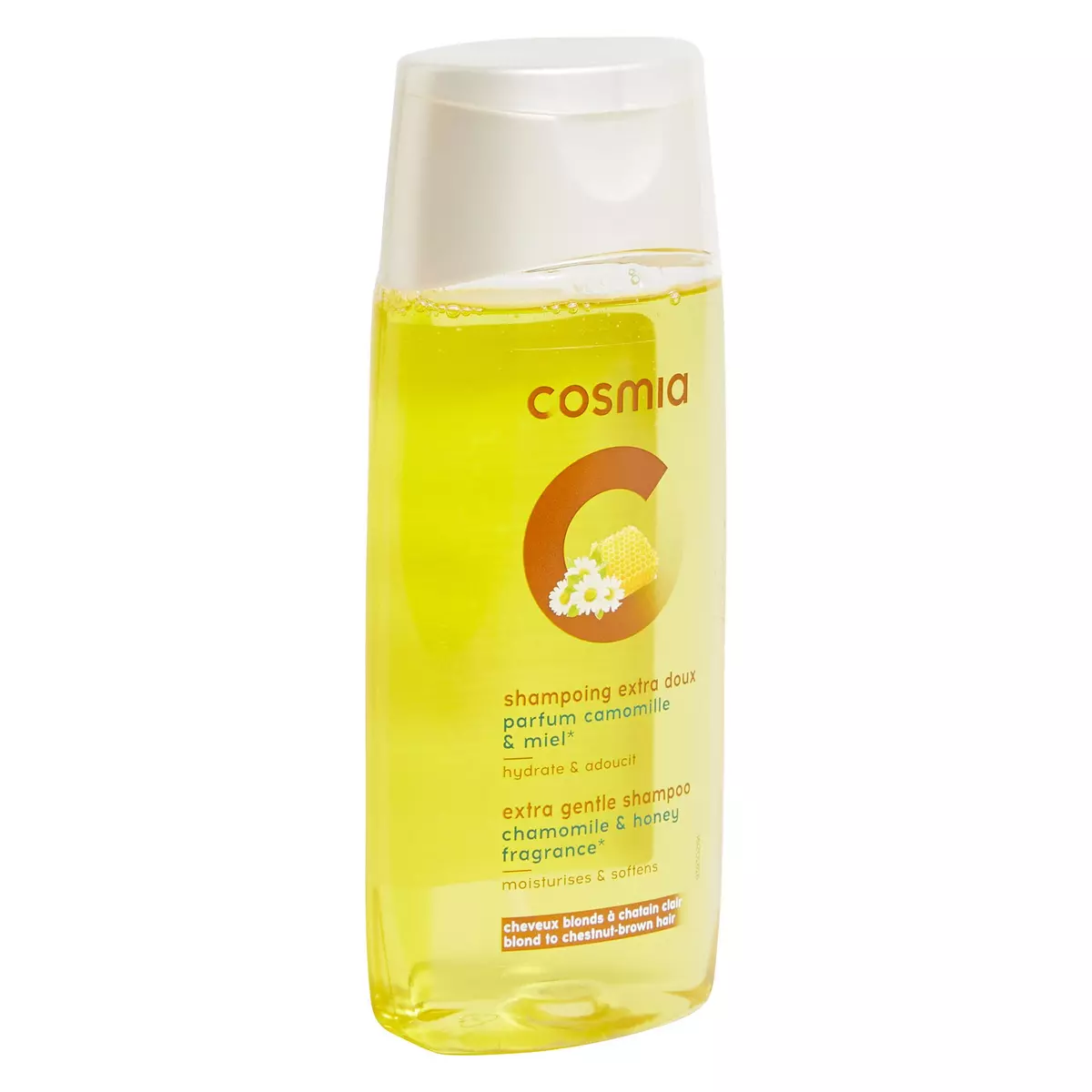 COSMIA Shampooing extra doux camomille miel cheveux blonds et châtains clairs 250ml