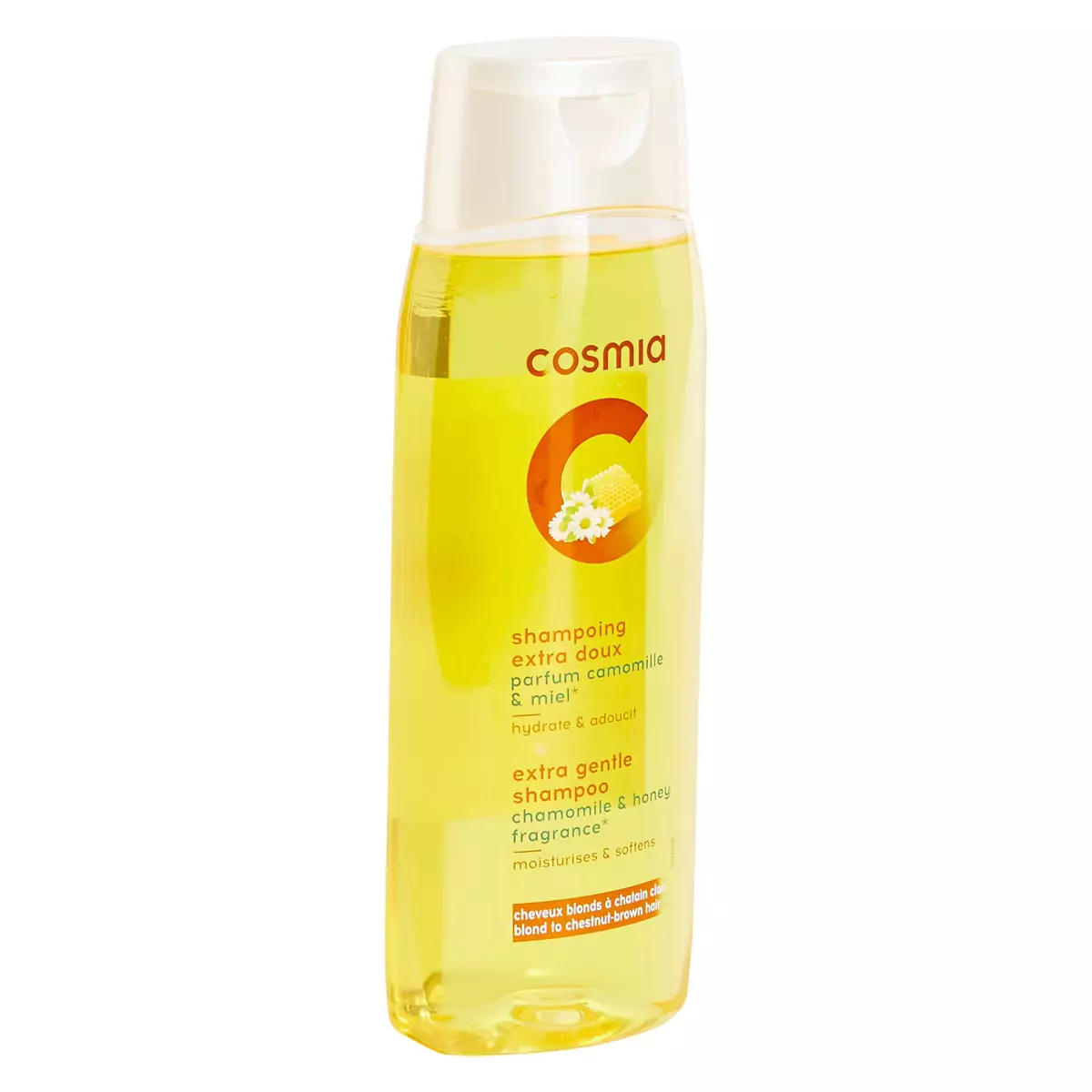 COSMIA Shampooing extra doux parfum camomille et miel cheveux blonds et châtain 400ml