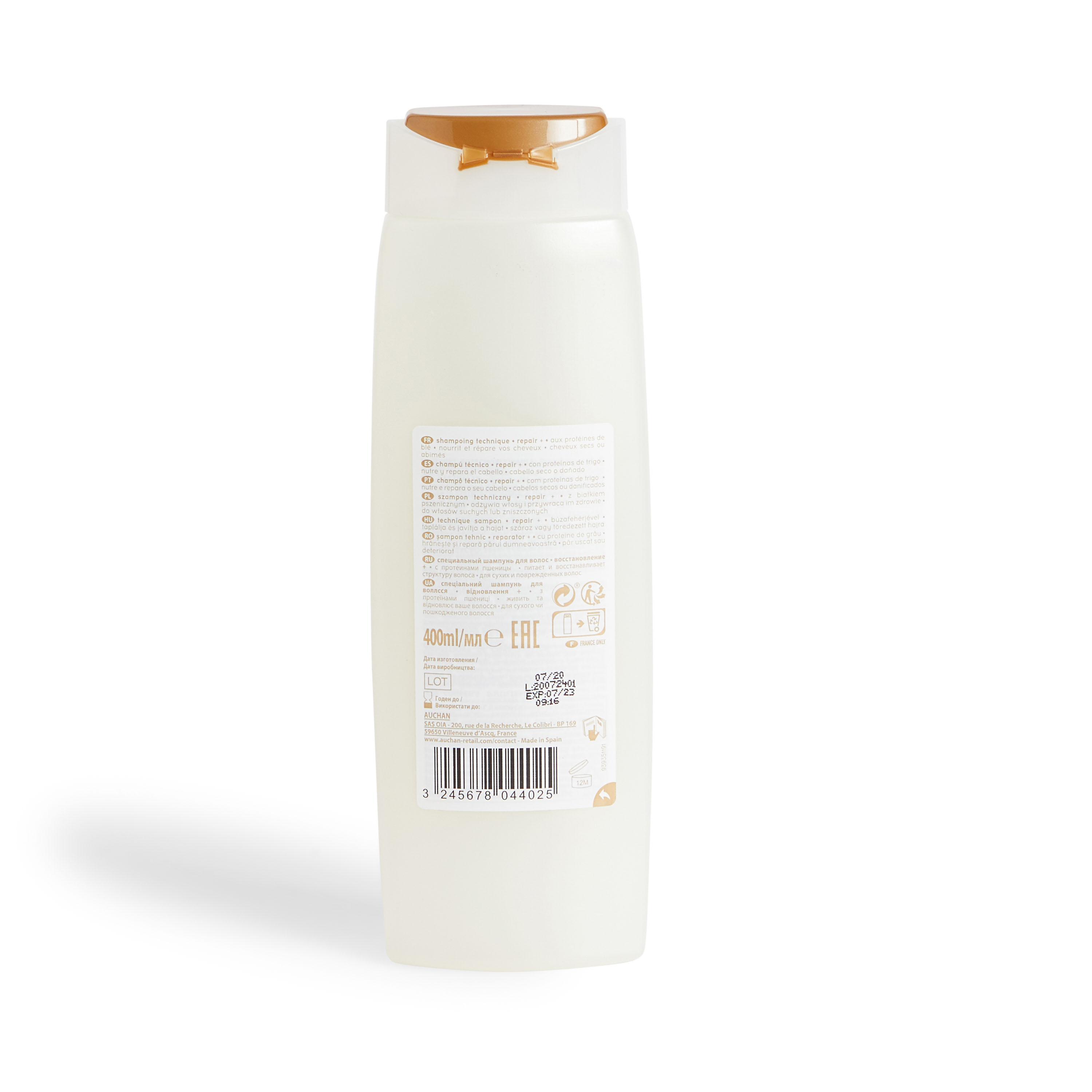 Voir la diapositive 2 : COSMIA Shampoing repair+ aux protéines de blé 400ml