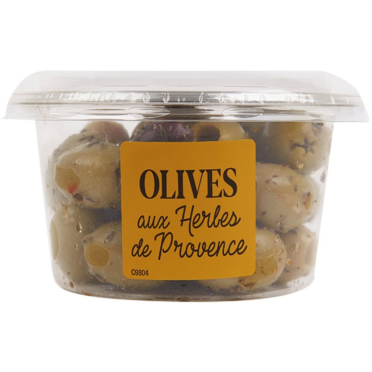 AUCHAN Olivers vertes et noires dénoyautées aux herbes de Provence 150g