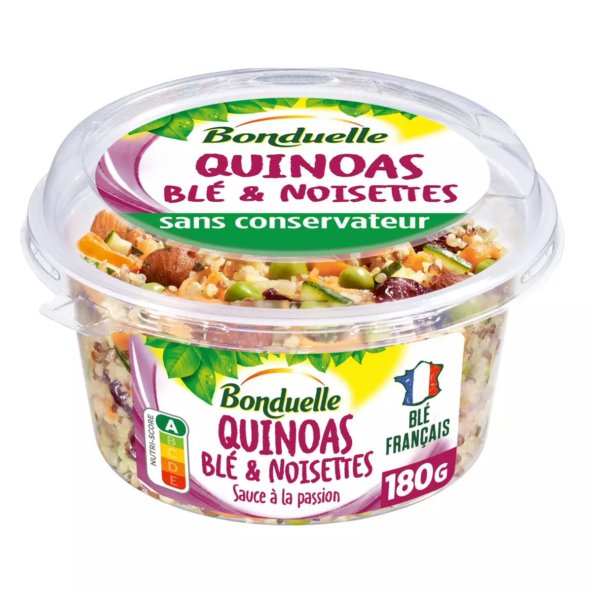 BONDUELLE Quinoas blé et noisettes 180g