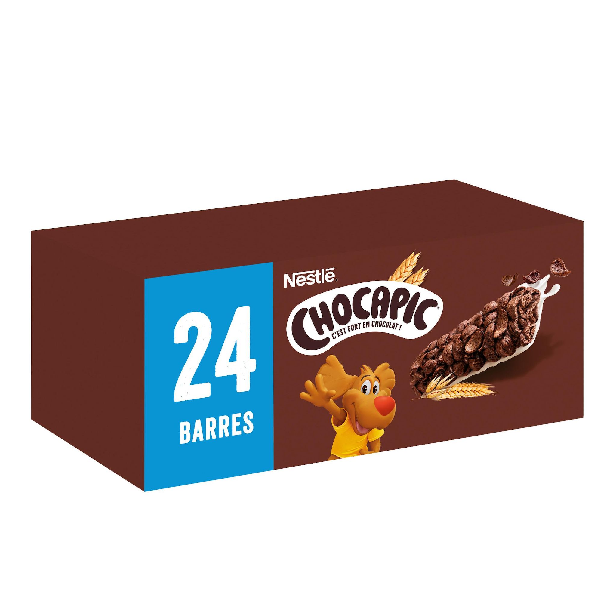 CHOCAPIC Barres de céréales au chocolat et au lait 24 boites 24x25g