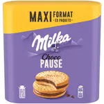 Milka MILKA Choco pause biscuits fourrés au chocolat au lait