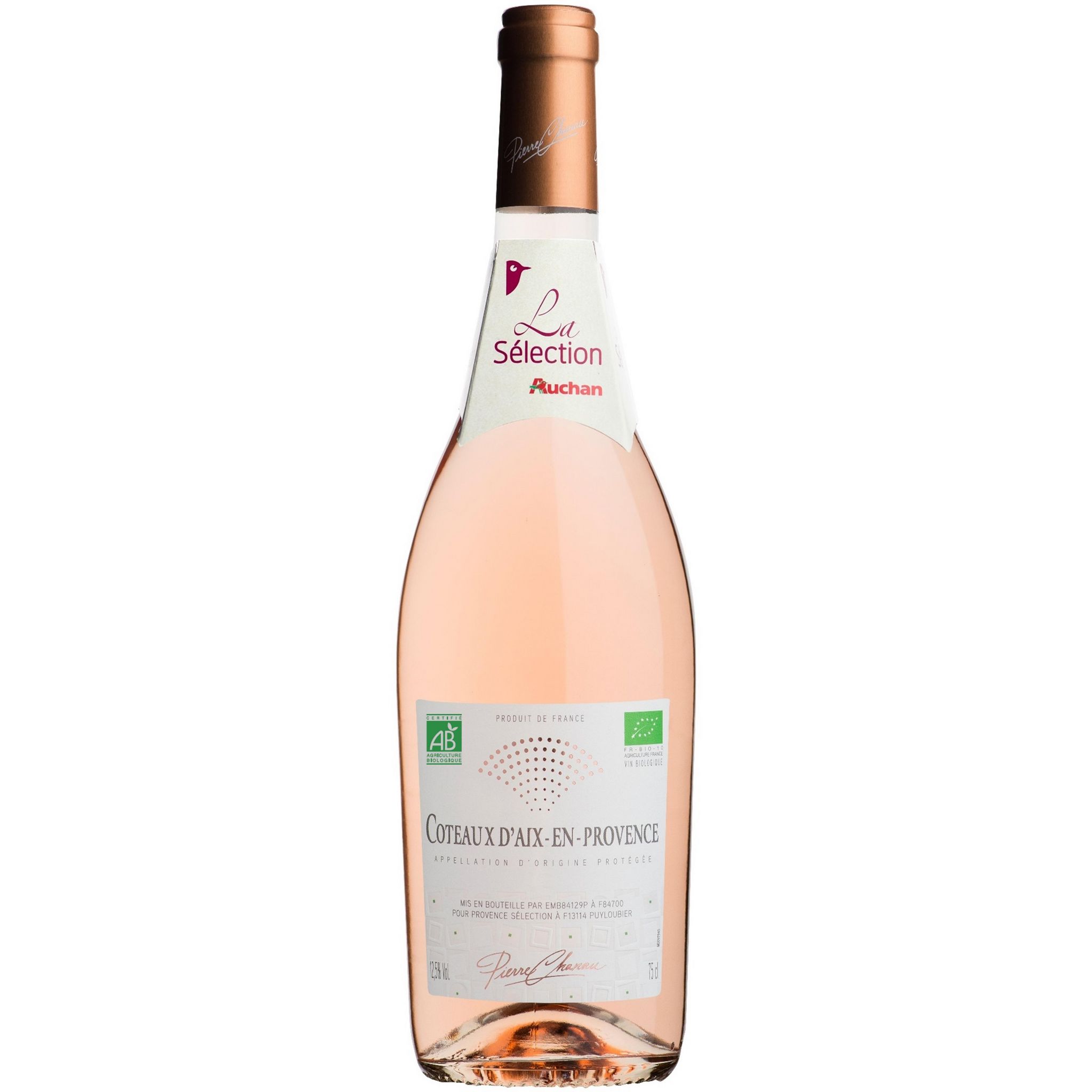 Voir la diapositive 2 : PIERRE CHANAU AOP Côteaux d'Aix-en-Provence rosé bio 75cl