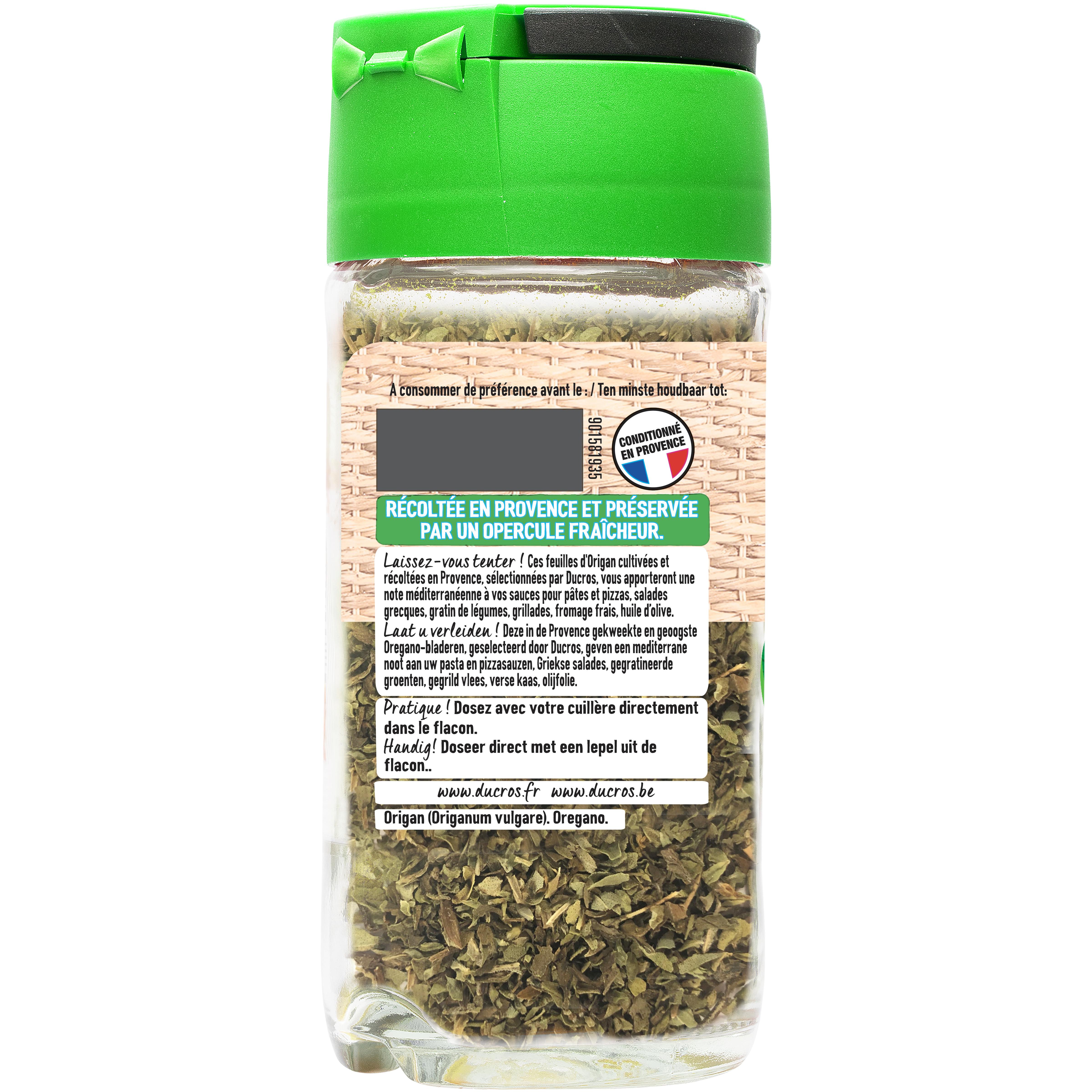 Voir la diapositive 2 : DUCROS Origan de Provence 12g
