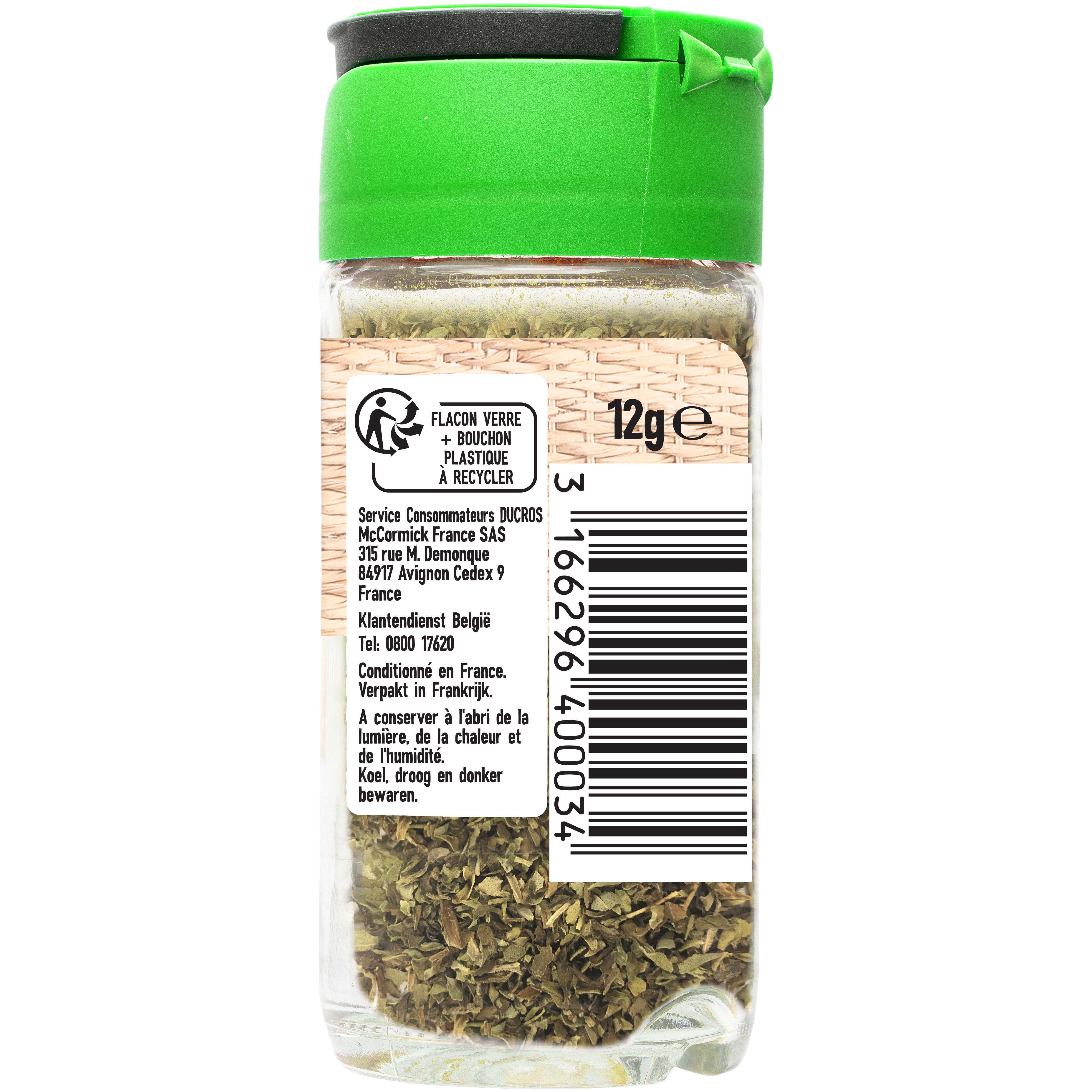 Voir la diapositive 3 : DUCROS Origan de Provence 12g