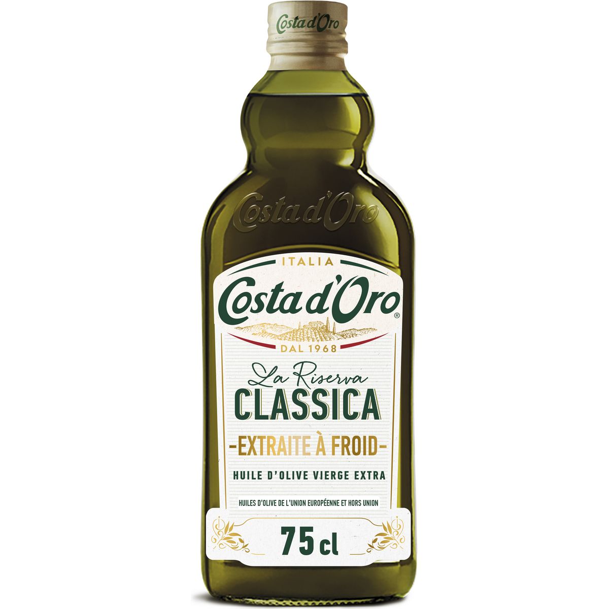 COSTA D'ORO Huile d'olive Il Classico extraite à froid 75cl