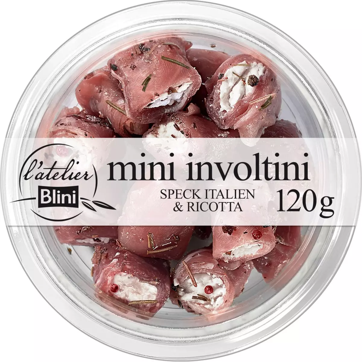 L'ATELIER BLINI Mini involtini jambon italien et ricotta 120g