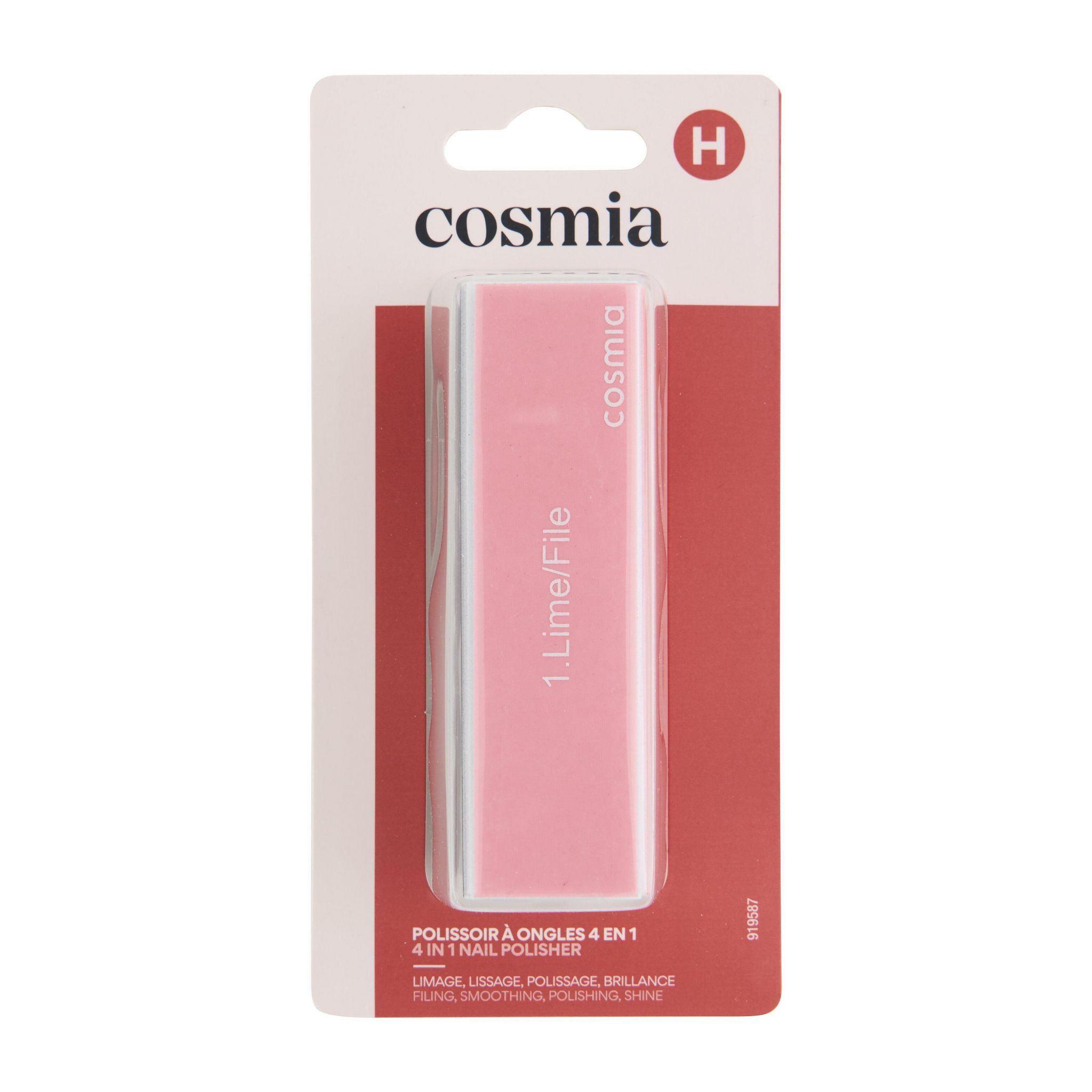 Voir la diapositive 4 : COSMIA Polissoir à ongles 1 pièce