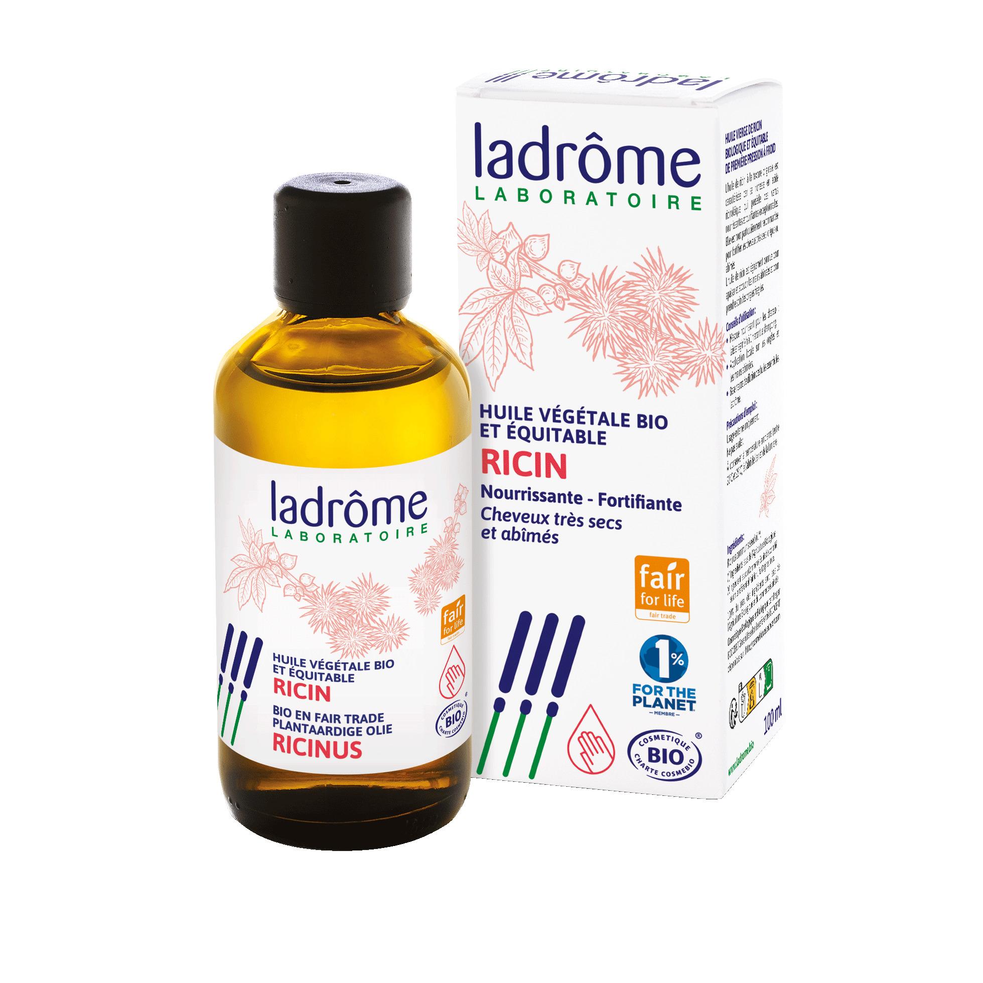 LADROME Huile végétale bio et équitable de ricin 100ml