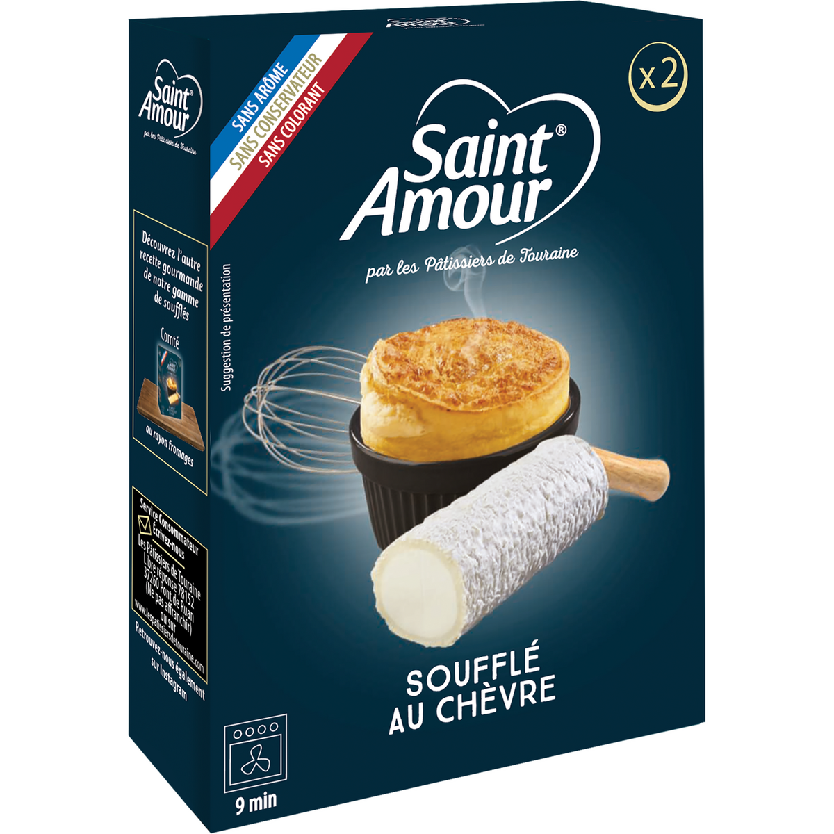 LA MAISON DU SOUFFLÉ Préparation pour souffler au chèvre 2x80g