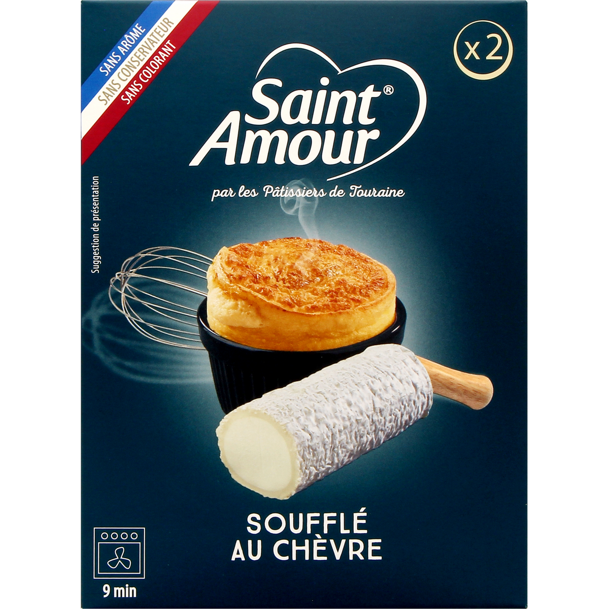 LA MAISON DU SOUFFLÉ Préparation pour souffler au chèvre 2x80g