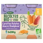 Blédina BLEDINA Petits Pots carottes patates douces boulghour bio dès 8 mois