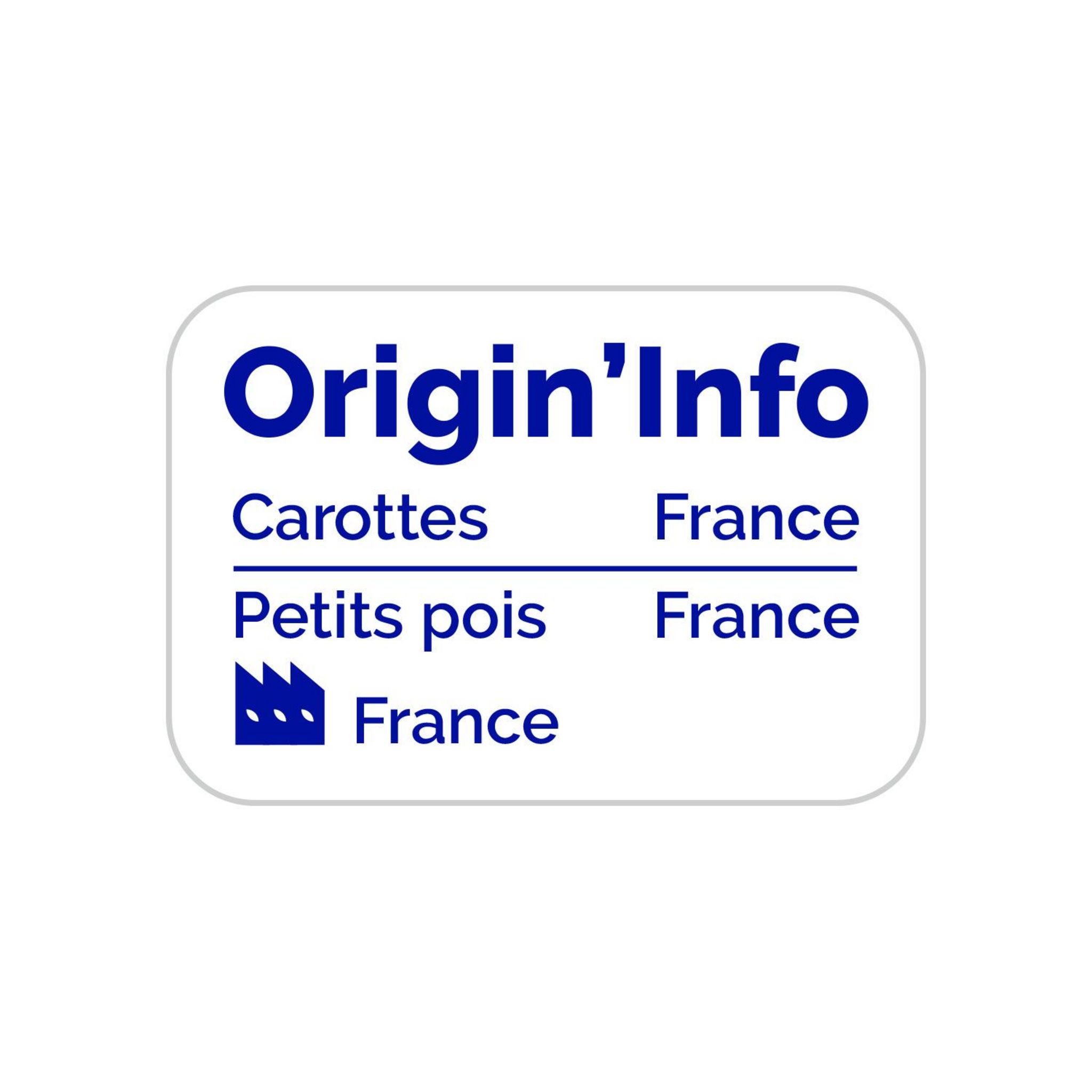 Voir la diapositive 2 : D'AUCY Petits pois carottes extra fins 2x530g