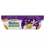 BLEDINA Blédiner bol mouliné aubergines courgettes riz mozzarella dès 12 mois 2x200g