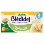 BLEDINA Blédidej Céréales lactées en brique dès 6 mois 4x250ml