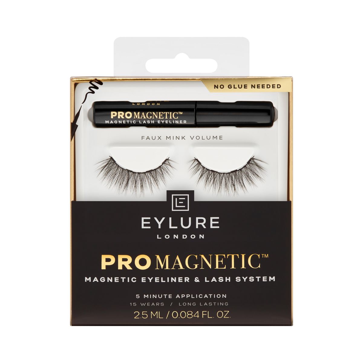 EYLURE Faux cils promagnetic aimantés et eyeliner faux cils+1 eyeliner 2.5ml 1 pièce