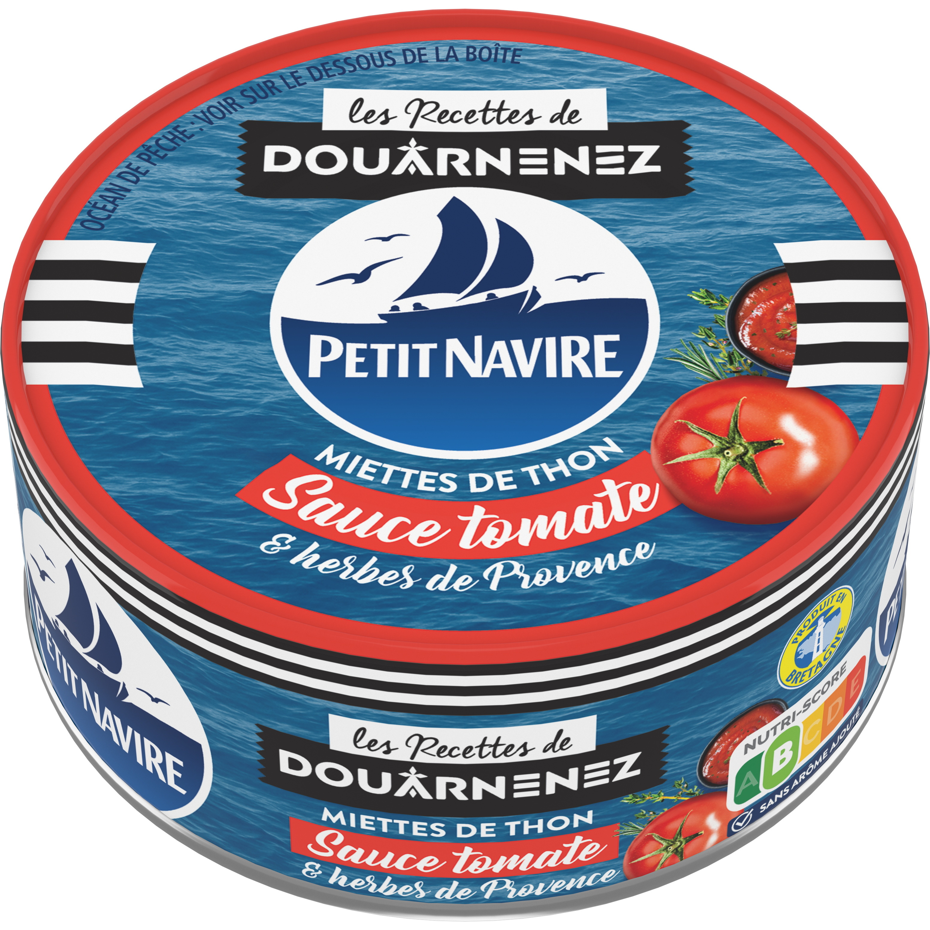 Voir la diapositive 2 : PETIT NAVIRE Miettes de thon tomates herbes de Provence 160g