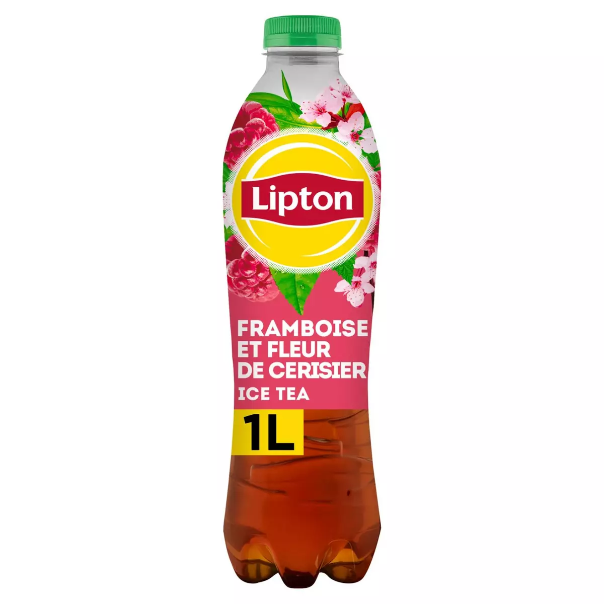 LIPTON Boisson à base de thé Ice Tea saveur framboise et fleur de cerisier 1l