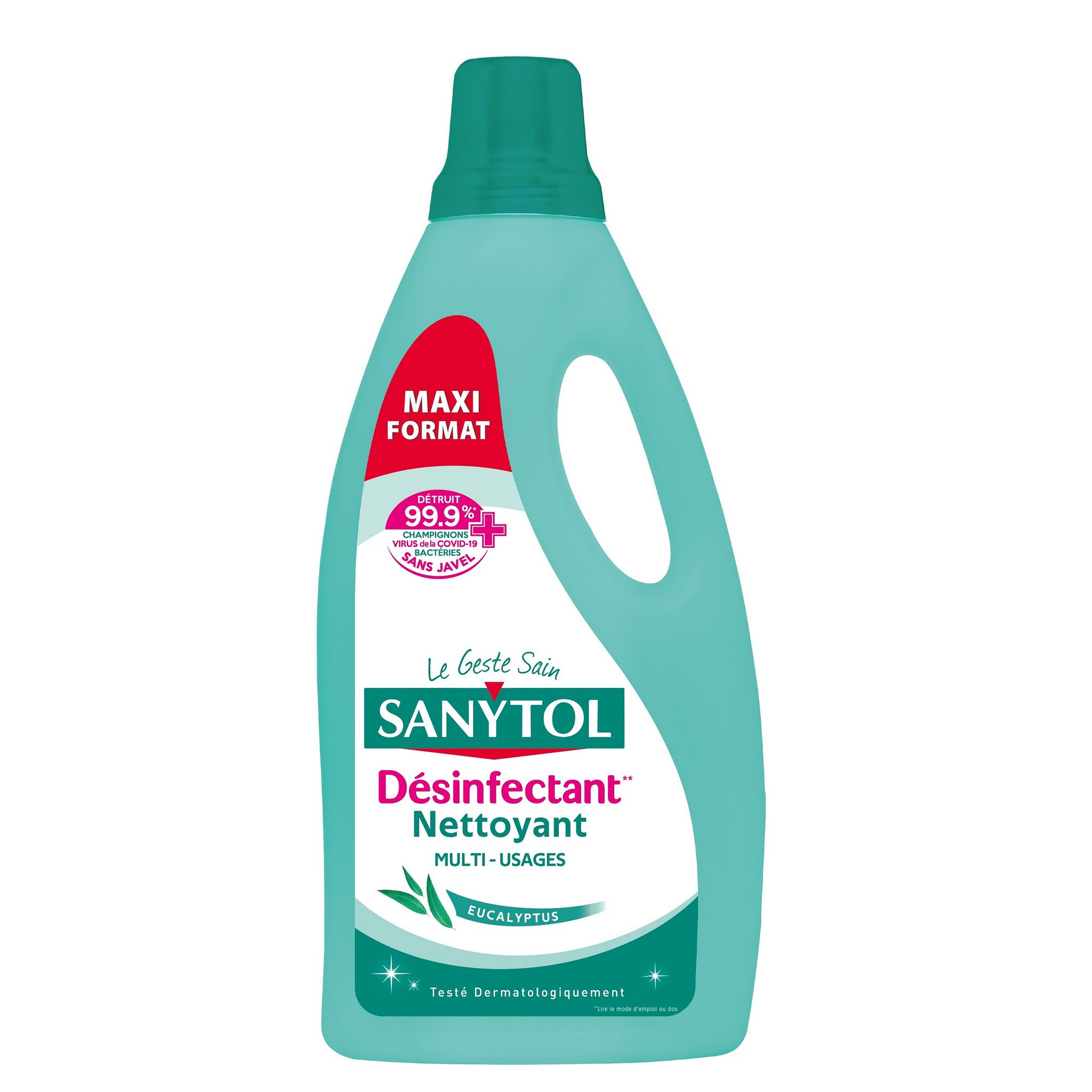 SANYTOL Nettoyant désinfectant sols et surfaces parfum eucalyptus 1,45l